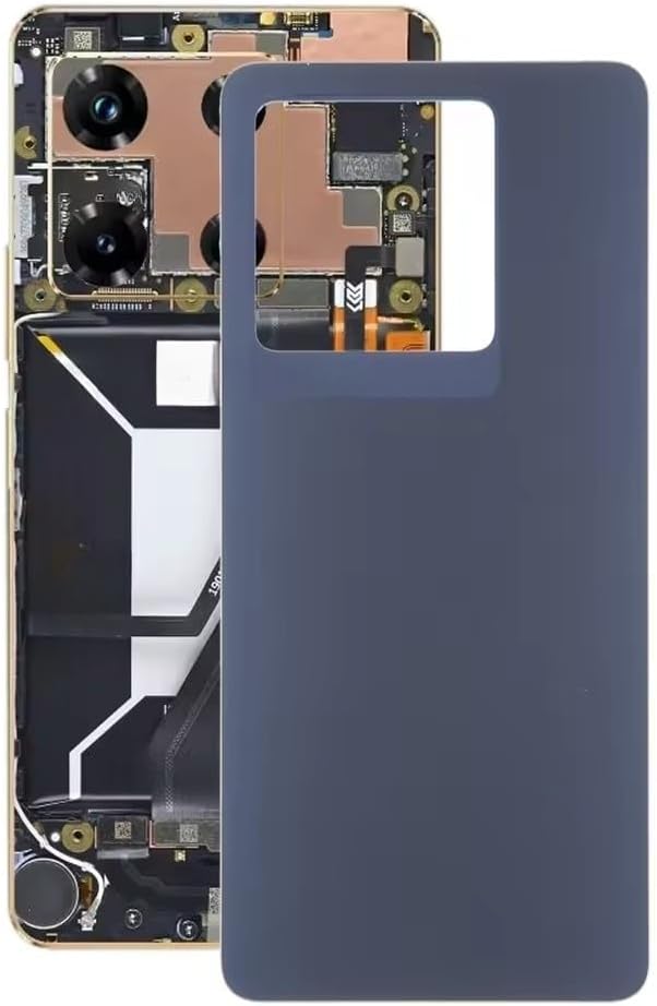 for Infinix Note 30 Pro 4G X678B Back Cover Spare Parts Rear Case Back Battery Cover Door Housing (Black)