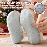 Wanheart Fluffy Slipper Socks for Women Men, Thick Warm Non-Slip Socks with Grippers, Thermal Bed Socks for Winter Indoor Home Floor, Ladies Girls Gift for Christmas - Image 5