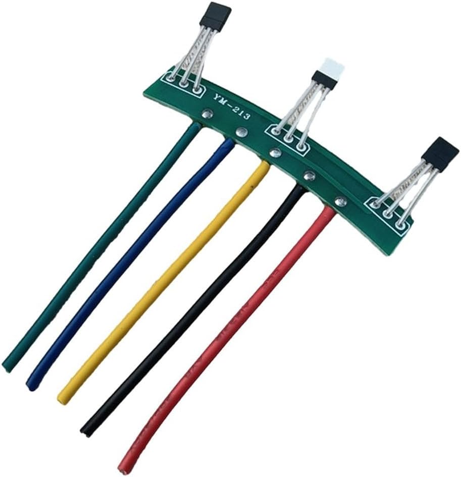 Ebike Hall Sensor PCB Board for 213/41F/3147 120 Degree Sine Wave Motor, Green, 5 cm, with Wire and Plate