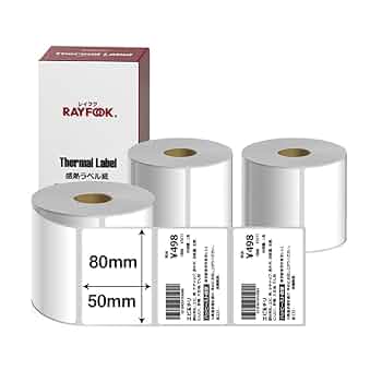 感熱ラベル シール サーマルラベル 100x150mm 10巻3500枚 Amazon.co.jp: RAYFOOK 感熱ラベルシール 80×50mm 2880枚【960枚