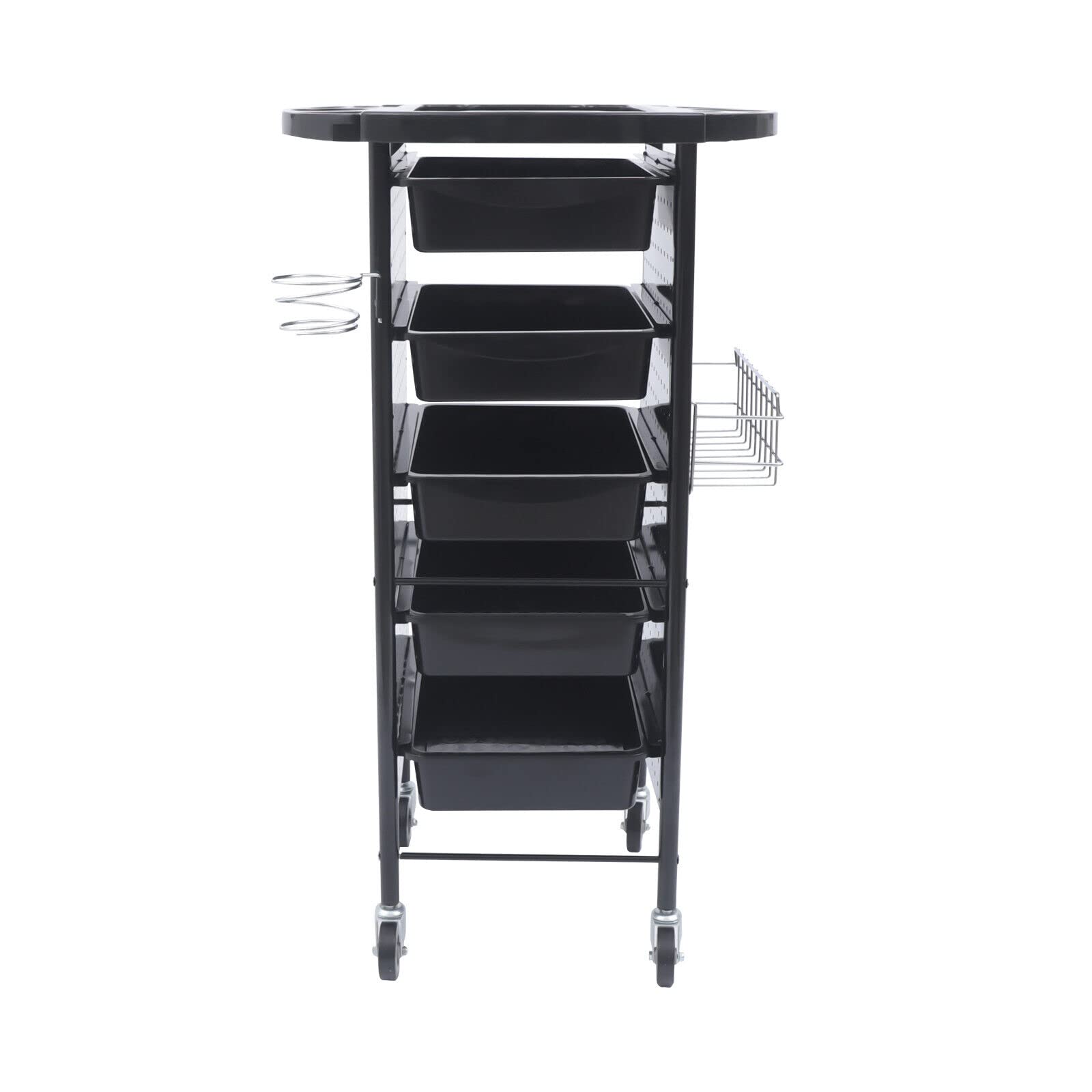 Friseurwagen 6 Etagen Bedienungswagen Beauty Rollwagen Salon Trolley Arbeitswagen Rollwagen Friseur Wagen