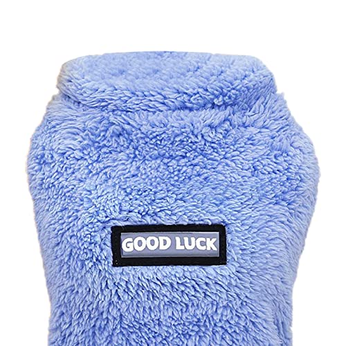 Cute Dog Sweaters For Small Dogs,Kawaii Dog Clothes For Small Dogs Girl And Boy,Puppy Clothes Soft Warm Fleece Thickening For Winter,Autumn Blue S #TOP5