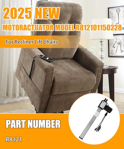 Image of R8121 Power Recliner Motor Replacement Actuator with Power Cord Fits for Lift Chair,Electric Sofa Replac RMT R8121 R812101150228
