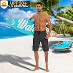 MIVEI 22" Men's Board Shorts Swimwear No Mesh Lining - Long Swim Trunks Surf Shorts Bathing Suit with Zipper Pocket UPF50+ - Image 5
