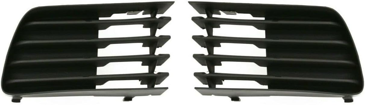 DAT AUTO PARTS Front Right Passenger & Left Driver Side Bumper Fog Light Hole Cover Set of 2 Replacement for 2004-2009 Toyota Prius Black Textured TO1038119 TO1039119