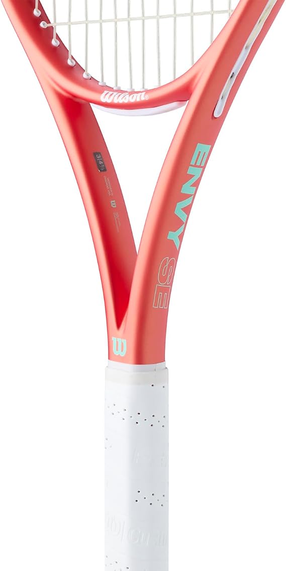 Wilson Envy SE Tennis Racket, With Iso-Zorb Technology & Maxhoop Frame, Comfortable Power With Every Swing, Colour: Pink Guava/Mint