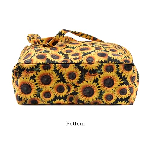 Image of TOPASION Cute Corduroy Tote Bag Canvas Shoulder Handbags for Women Travel Shopping