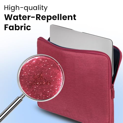 Image of RIVACASE Suzuka ECO Laptop Sleeve 13.3-14 inches fits Most Popular MacBook, Laptops, Ultrabooks and Tablets ECO-Friendly RPET Water Resistant Polyester Fabric