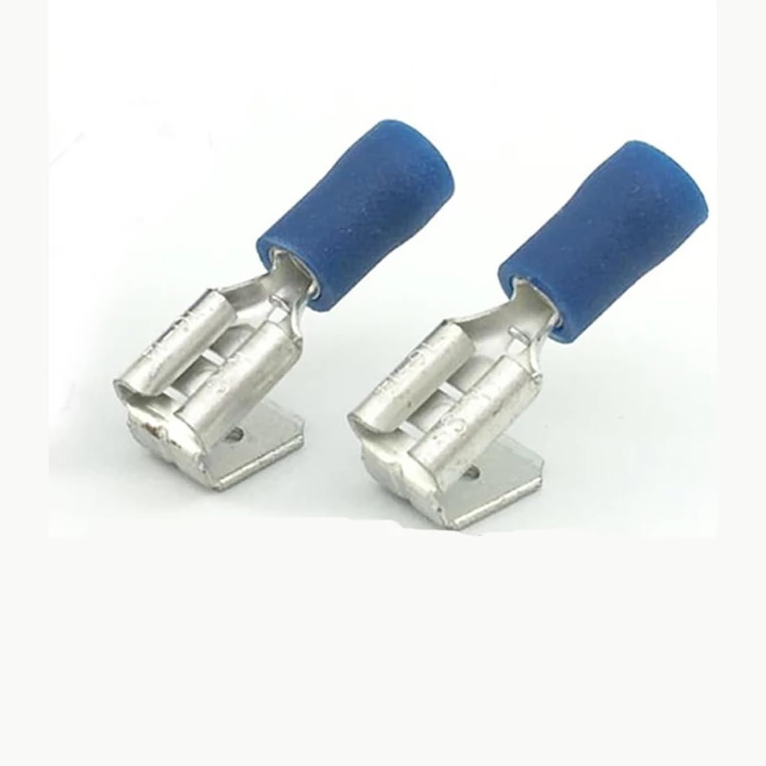 500x Insulated Blue Spade Piggyback Crimp Terminals- Electrical Feed or Splice