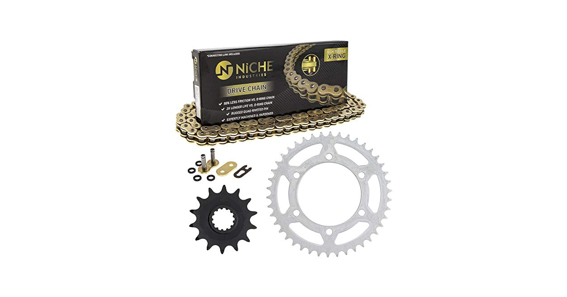 ちなご Drive Sprocket Set Front & Rear Kawasaki | NICHE PARTS