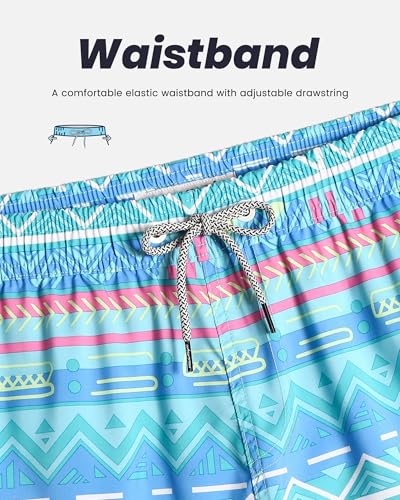 maamgic Mens Swim Trunks 5" Quick Dry Beach Shorts Bathing Suits with Mesh Lining Pockets4