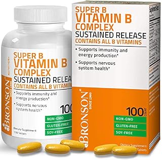 Bronson Super B Vitamin B Complex Sustained Slow Release