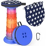 ALEVMOOM 20.4”Portable Collapsible Stool Telescopic Stool, Upgrade Retractable Stool Folding Stool L