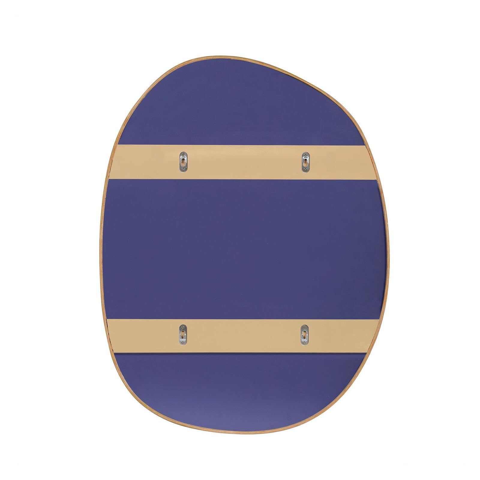 Espejo de guijarro roble 60 x 80 cm Malo