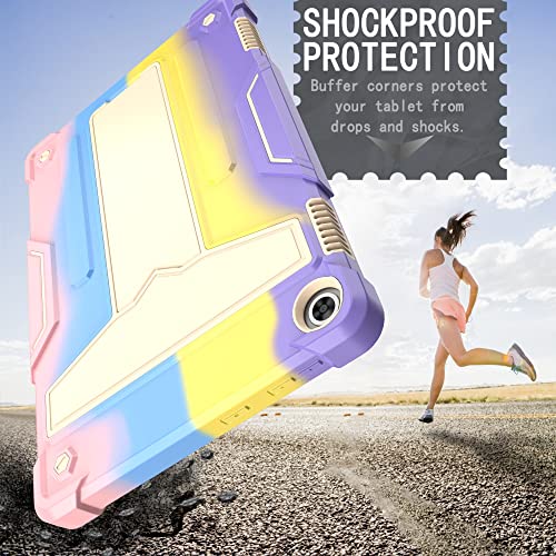Coque Lenovo Tab M10 3ème génération triple couche béquille robuste antichoc - 6