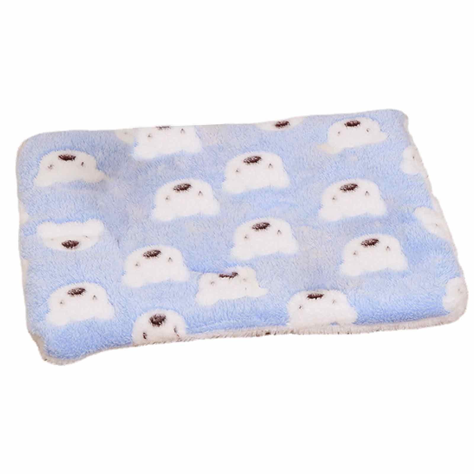 Blue Bear Calming Blanket For Cats, Flannel Pet Blanket Cushion, Soft And Warm Machine Washable Sleeping Mat For Dogs Cats Cold Winter Days