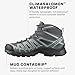 Salomon Women's X ULTRA PIONEER MID CLIMASALOMON™ WATERPROOF Hiking Boots for Women, Ebony / Stormy Weather / Wine Tasting, 9