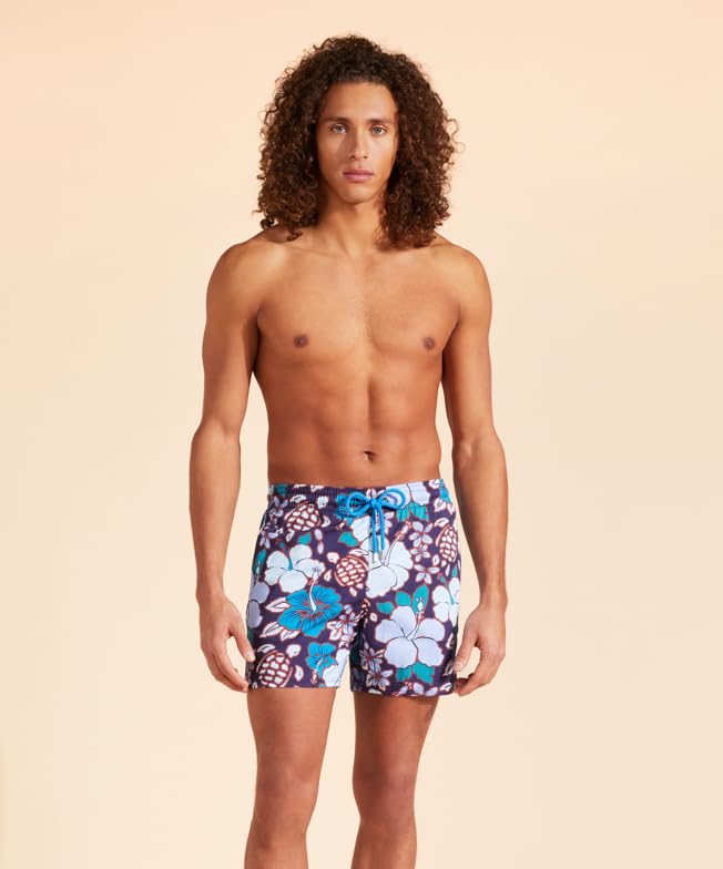 Men's Stretch Swim Shorts Tropical Turtles3