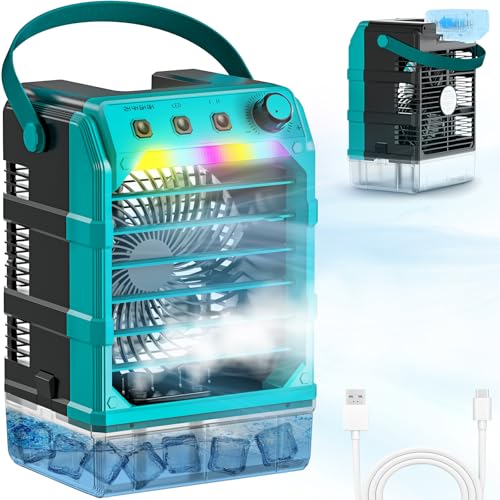 Image of Uniqwamo Misting Fan Portable Compatible for Makita 18V Battery