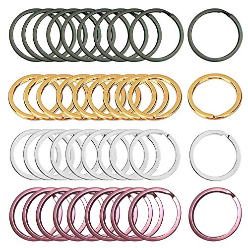 Aweisile Portachiavi 40 PCS Anelli Portachiavi