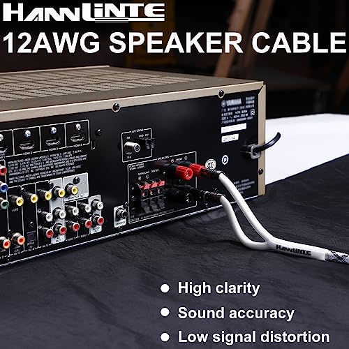 Cable de altavoz de 12 AWG blanco CL2 ideal para empotrar de forma estética en tu pared 2