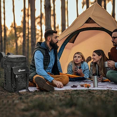 Upeelife Large Cooler Backpack with Adjustable Blanket Fixing Strap, Waterproof Picnic Backpack Cool Bag Rucksack for Keeping Food Warm, Cool and Fresh During Camping, Lunch, Hiking, Fishing and Beach
