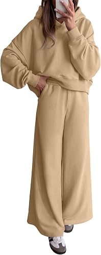 Wide Leg Sets Women 2 Piece Outfits Long Sleeve Hoodie Womens Fall Fashion 2026 