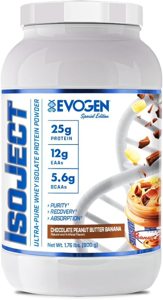 Isoject - Whey Protein Isolate | Ultra-Pure Whey Protein Powder with Ignitor Enzymes, BCAAs, and EAAs | Enhanced Absorption & Recovery | Chocolate Peanut Butter Banana | 25 Servings