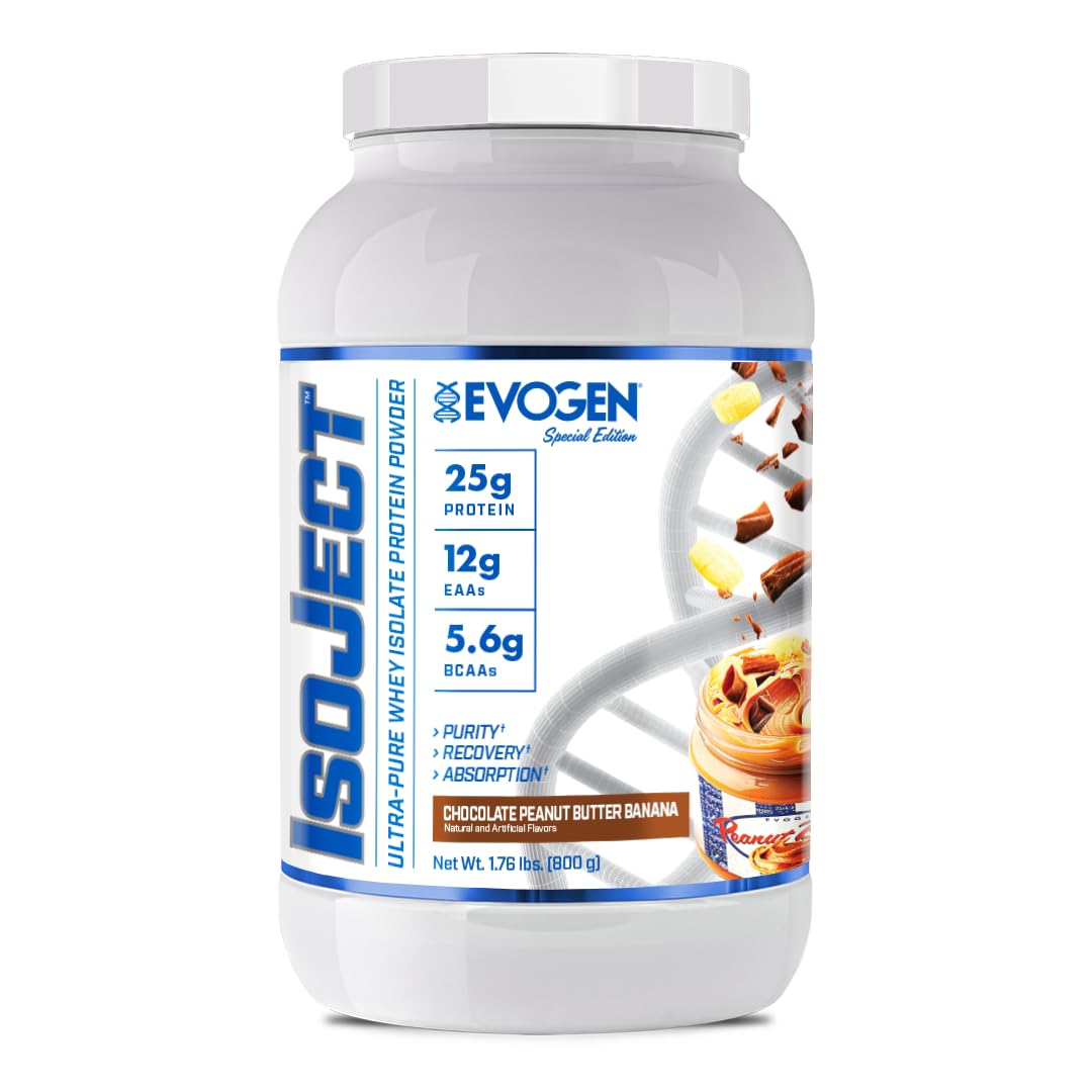 Isoject - Whey Protein Isolate | Ultra-Pure Whey Protein Powder with Ignitor Enzymes, BCAAs, and EAAs | Enhanced Absorption & Recovery | Chocolate Peanut Butter Banana | 25 Servings