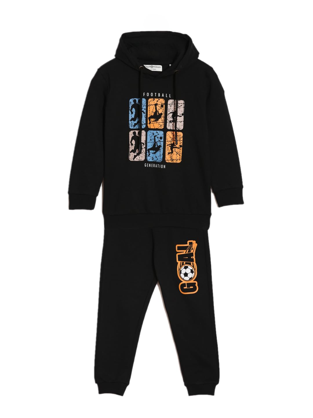 The Mom Store Kids Sweatshirt With Joggers Set| 100% Cotton With French Terry | Kids Winter wear | Cute Prints | Warm | For Boys & Girls