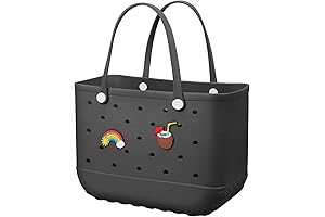 CROC BAGS FOR WOMEN: DURABLE TOTE BAG FOR SPORTS, BEACH, MARKET, POOL