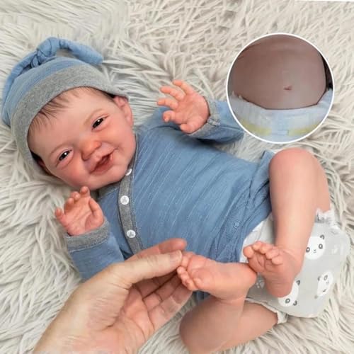 Muñeco Reborn Niño Realista 20 Pulgadas Silicona miniatura 2