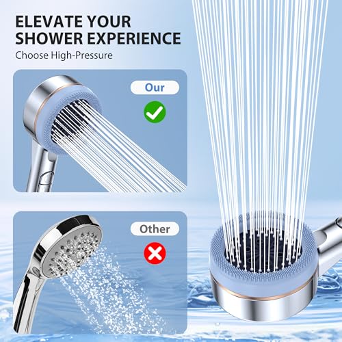 High Pressure Handheld Shower Head with Filter & 4 Modes - Image 3