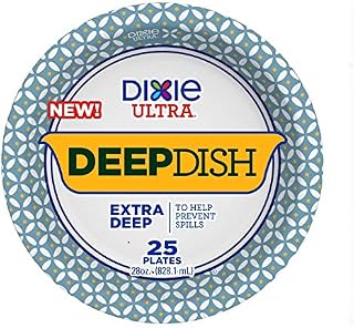 Ultra Deep Dish Extra Deep Plates, 28 oz., 25 Count