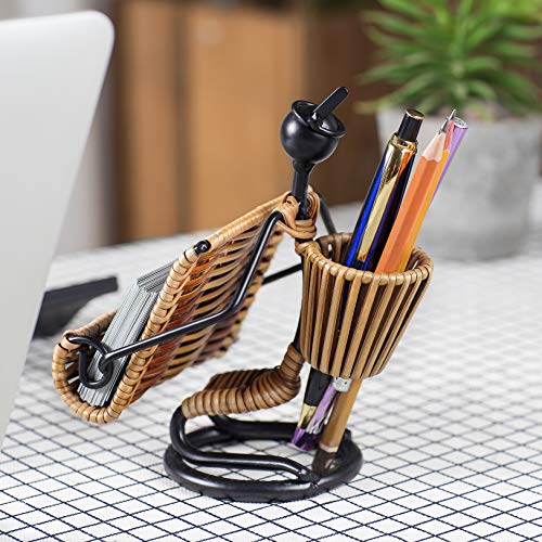 Sturdy Rattan Business Card Holder - Image 6