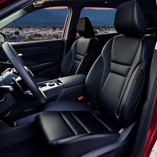 CustomCover Rogue Seat Covers, Custom-Made Leather Seat Covers for The Rogue, Suitable for The 2021 2022 2023 2024 2025 2026 Trim（2026.5）(Regular, 5-Seats) 5-Seat Custom Seat Cover, Black