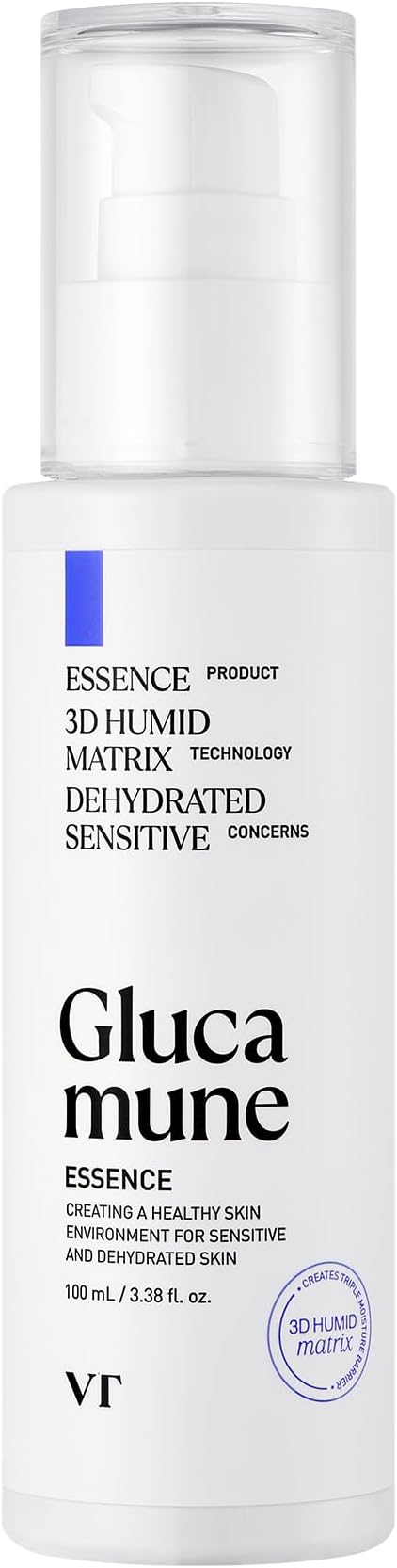 Glucamune Essence | Vegan Mucin Facial Essence for Deep Hydration & Soothing | Plant-Based, Paraben-Free, Pure & Clean Korean Skincare for All Skin Types (3.38 fl Oz/100ml)