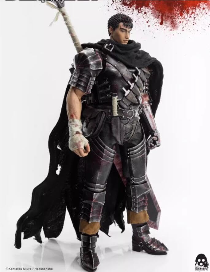 Amazon | 「AC」ThreeZero 1/6 ベルセルク 男性 黒剣士 ガッツ 可動 
