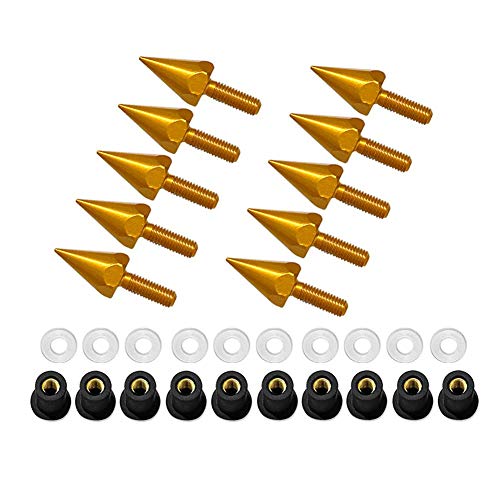 Image of Wind Screen Spike,Windshield M5 Screws Nuts Fit for Motorcycle Modification, golden, default
