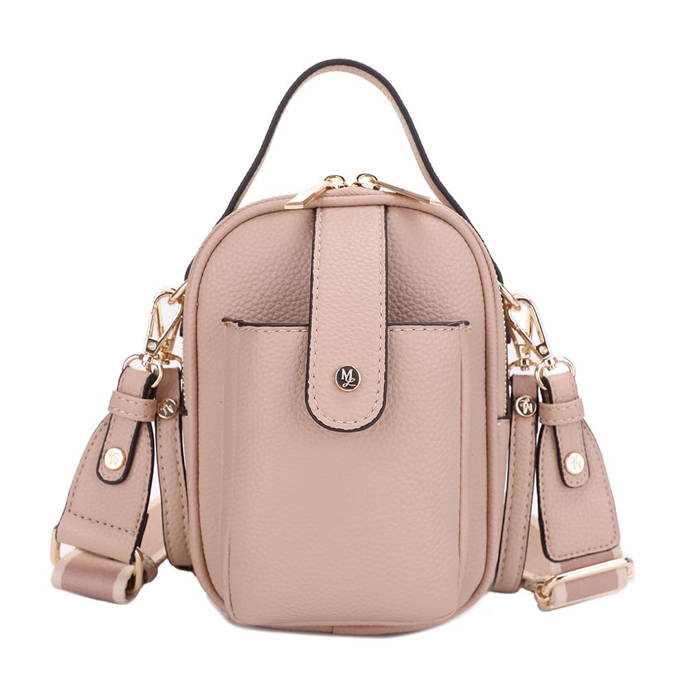 Mali Lili Gail Vegan Leather Multi Compartment Crossbody Bag