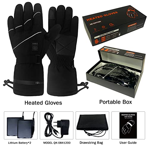 Pinuotu Rechargeable Heated Gloves Battery Electric Ski Gloves With 3 Heating Levels thumb #4