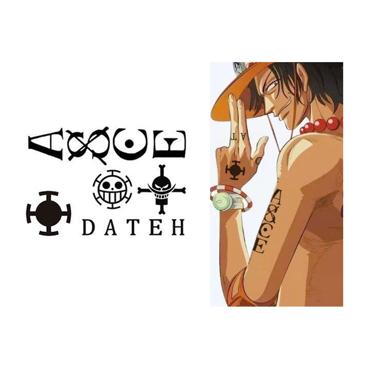 め*い様 ONE PIECE ワンピース タトゥーシール　ボディペイントシール め*い様 ONE PIECE ボディペイントシール タトゥーシール め*い