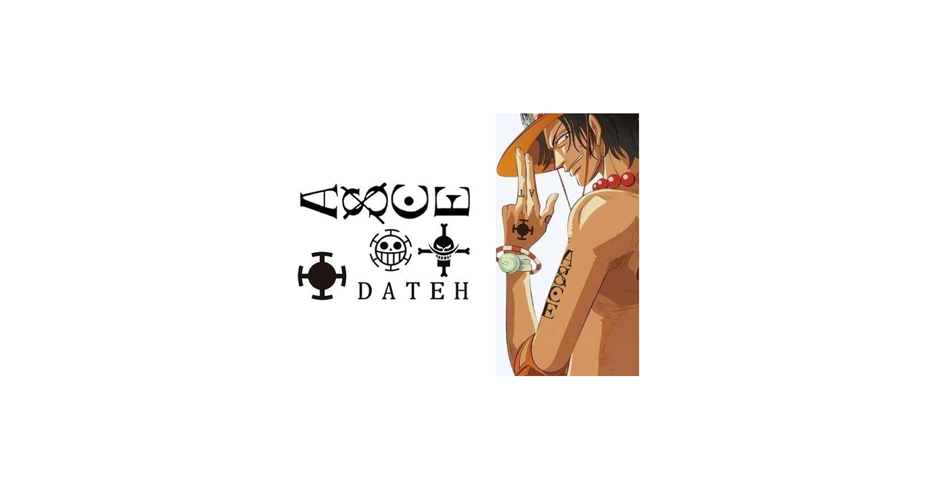 め*い様 ONE PIECE ワンピース タトゥーシール　ボディペイントシール め*い様 ONE PIECE ボディペイントシール タトゥーシール め*い