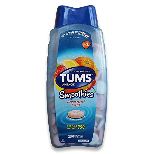 TUMS Extra Strength Smoothies, 250 Chewable Tablets