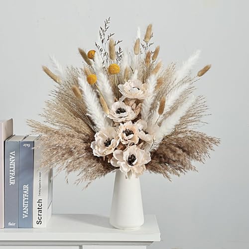 Ramo natural de pasto pampas seco decorativo miniatura 1