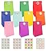 Ihaspoko 20 Stück Papiertüten, mit 48 Stück runden Aufklebern, 10 Farben Geschenktüten aus Kraftpapier für Hochzeit, Geburtstag, Partyzubehör und Geschenke, 5,1x3,1x9,4 Zoll MI 4 günstig Kaufen-Ihaspoko 20 Stück Papiertüten, mit 48 Stück runden Aufklebern, 10 Farben Geschenktüten aus Kraftpapier für Hochzeit, Geburtstag, Partyzubehör und Geschenke, 5,1x3,1x9,4 Zoll