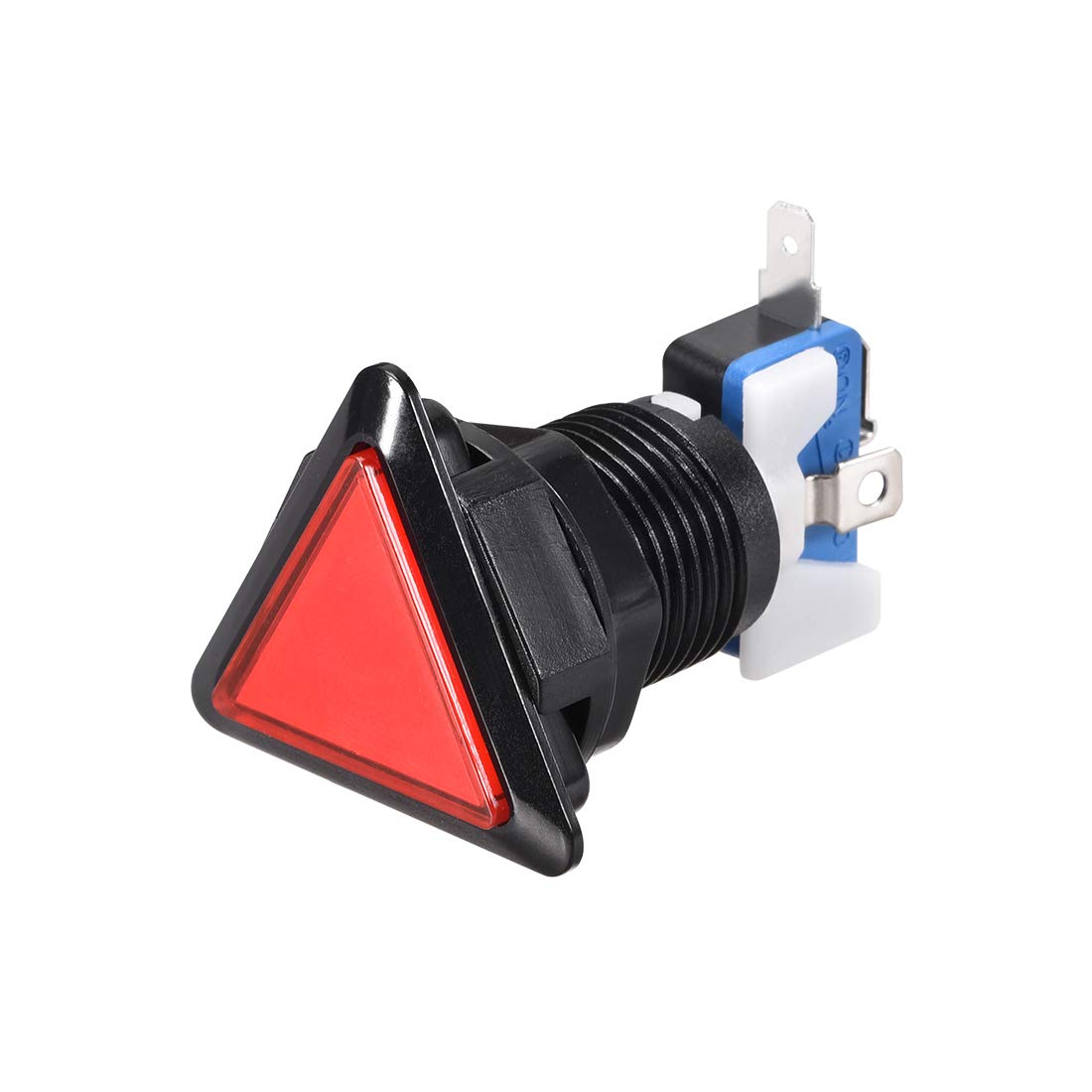 uxcell Game Push Button 39x39x39 Triangle 12V LED Illuminated Push Button Switch with Micro Switch for Arcade Video Games Red 1pcs-image-17