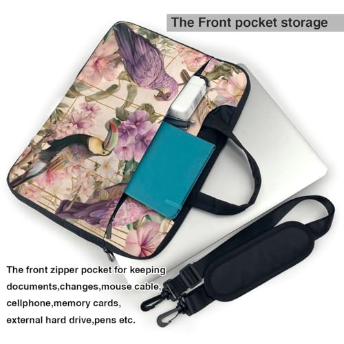 Bolso portátil impermeable 14 pulgadas con diseño tropical miniatura 5