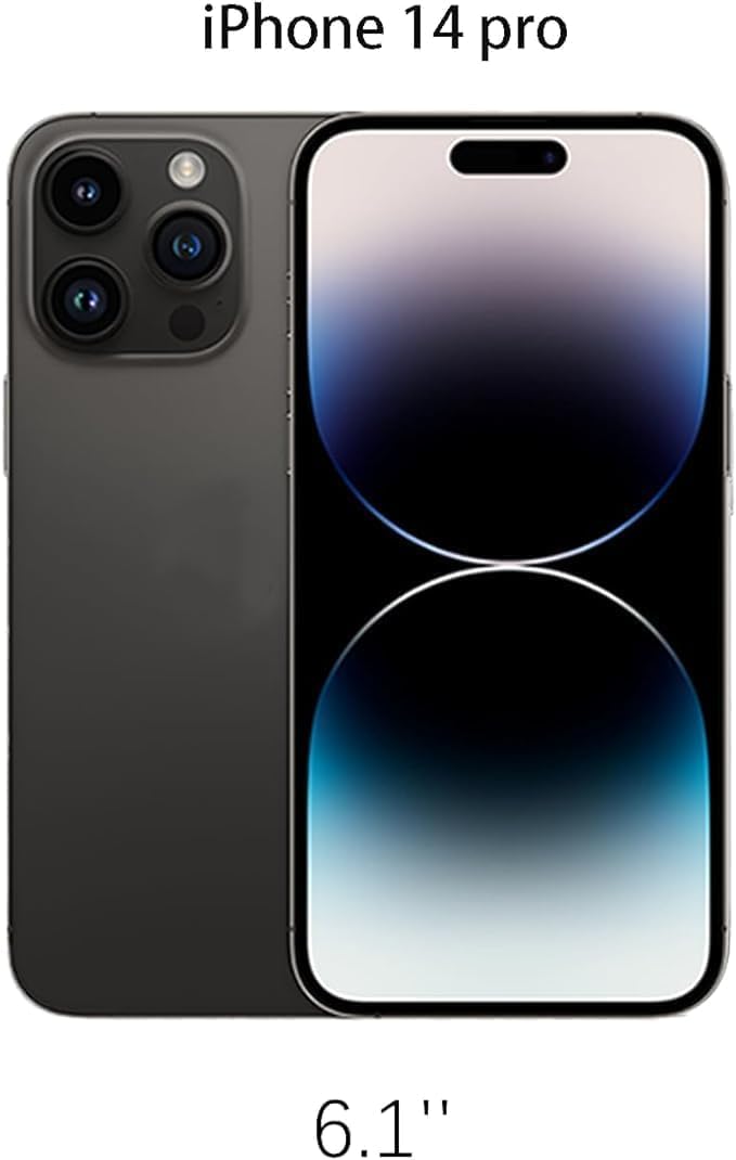 Sostituzione del coperchio del vetro posteriore 14 Pro per iPhone 14 Pro Sostituzione del vetro posteriore posteriore da 6,1 '' con kit di strumenti di riparazione (Grafite)