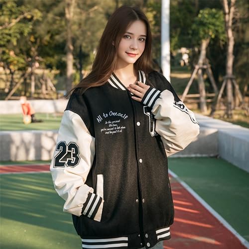 Mens Varsity Letterman Jackets: Vintage Streetwear Baseball Bomber Jacket for Men Women Casual Leather Sleeves Coat3